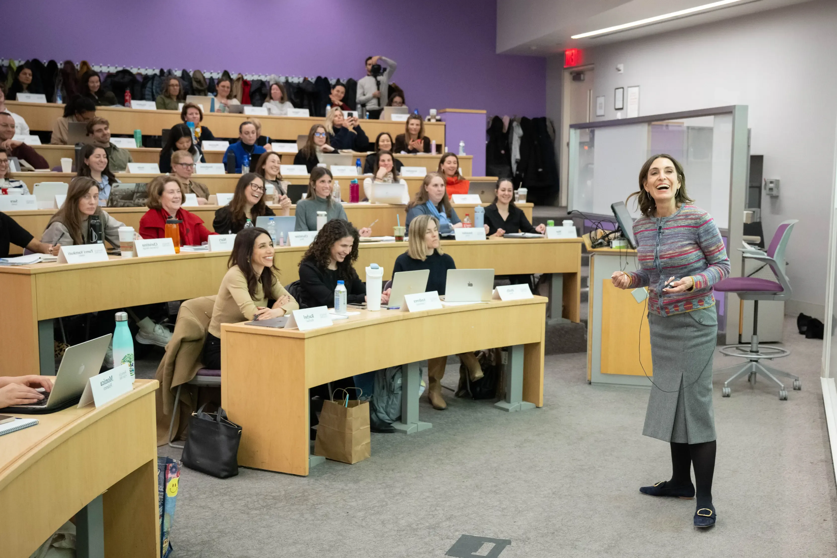 Suzy Welch teaching the Becoming You Immersive